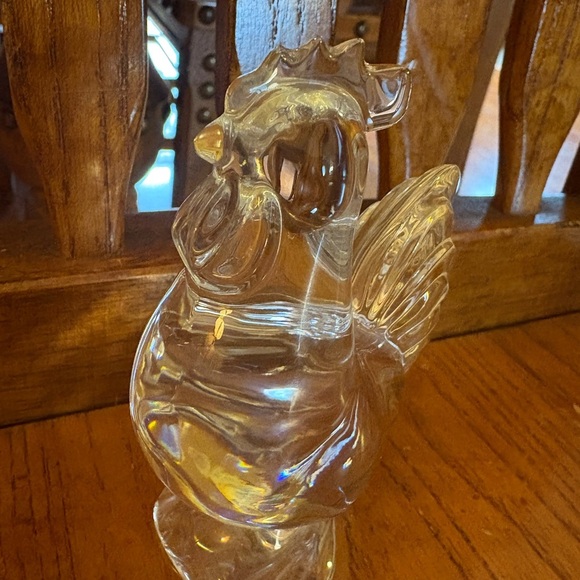 Baccarat France Crystal Rooster Figurine – 4” Zodiac Animal – Clear Signed - Picture 2 of 12